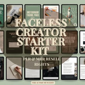 Faceless Creator Starter Kit | PLR & MRR Digital Products